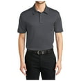 thumbnail image 1 of Yellow Rooster Mens Short Sleeve Silk Touch Performance Pocket Polo Steel Grey L, 1 of 4