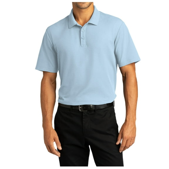 Yellow Rooster Mens Short Sleeve SuperPro React Male Polo Shirt Cloud Blue 2XL