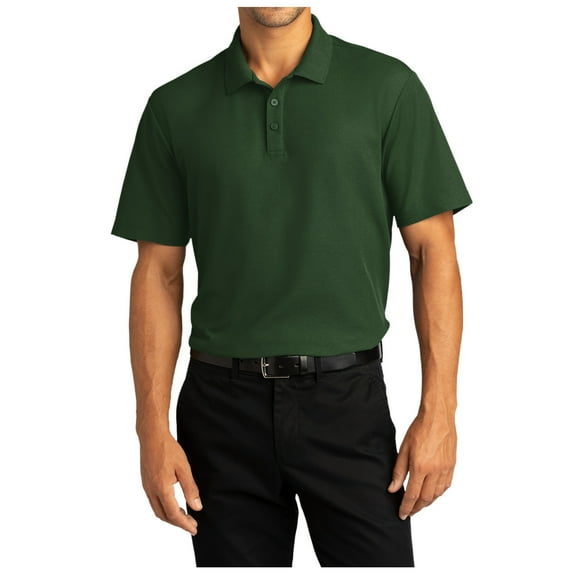 Yellow Rooster Mens Short Sleeve SuperPro React Male Polo Shirt Dark Green 3XL