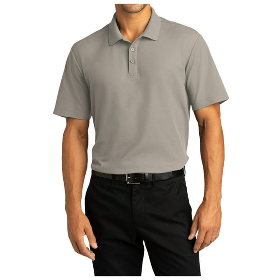 Yellow Rooster Mens Short Sleeve SuperPro React Male Polo Shirt Gusty Grey 4XL