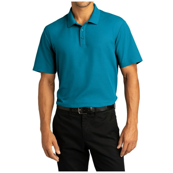 Yellow Rooster Mens Short Sleeve SuperPro React Male Polo Shirt Parcel Blue M