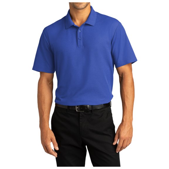 Yellow Rooster Mens Short Sleeve SuperPro React Male Polo Shirt True Royal 2XL