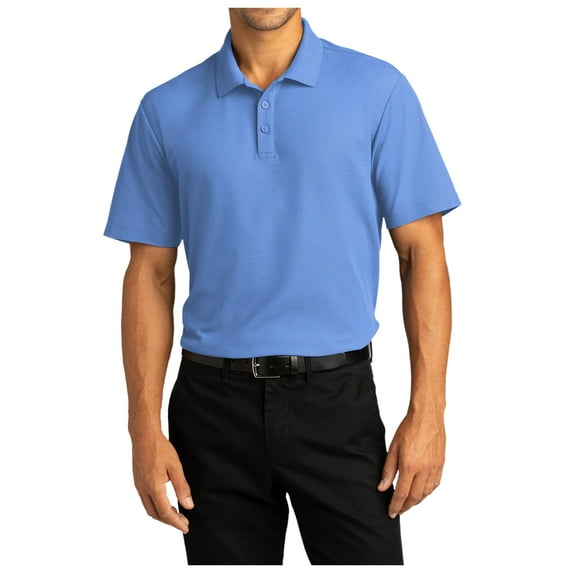 Yellow Rooster Mens Short Sleeve SuperPro React Male Polo Shirt Ultramarine Blue M