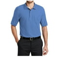 thumbnail image 1 of Yellow Rooster Mens Short Sleeve Tall Silk Touch Polo with Pocket Ultramarine Blue 2XLT, 1 of 4