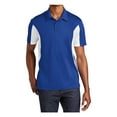 thumbnail image 1 of Yellow Rooster Mens Side Blocked Micropique Sport-Wick Polo True Royal/ White 4XL, 1 of 7