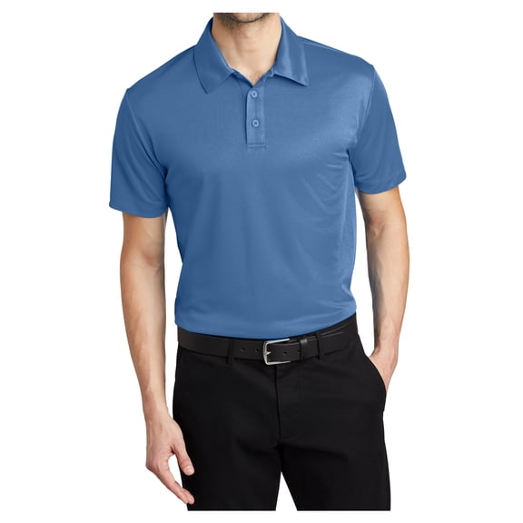 Yellow Rooster Mens Silk Touch Performance Polo Carolina Blue XS