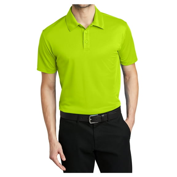 Yellow Rooster Mens Silk Touch Performance Polo Neon Yellow 3XL