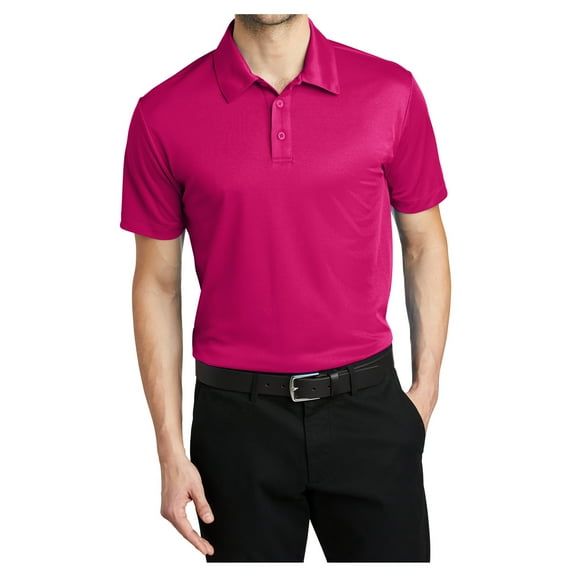 Yellow Rooster Mens Silk Touch Performance Polo Pink Raspberry XL