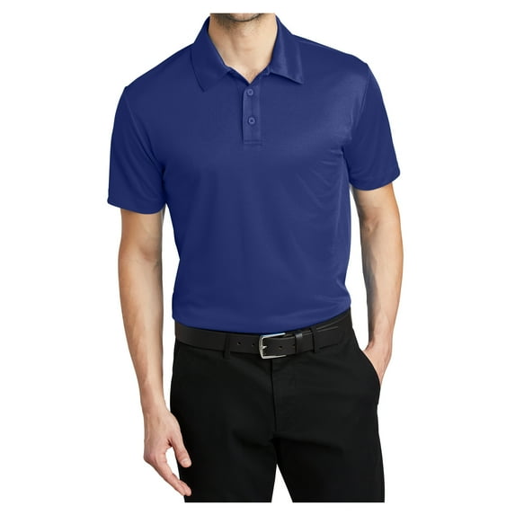 Yellow Rooster Mens Silk Touch Performance Polo Royal M