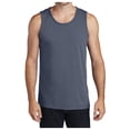 thumbnail image 1 of Yellow Rooster Mens Sleeveless Beach Wash Garment-Dyed Tank Top Denim Blue XL, 1 of 4