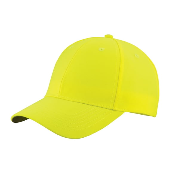 Yellow Rooster Mens Solid Enhanced Visibility Polyester Cap Safety Yellow