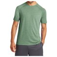 thumbnail image 1 of Yellow Rooster Mens Tri-Blend Wicking Raglan Tee Forest Green Heather M, 1 of 6