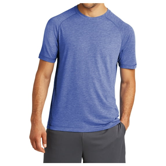 Yellow Rooster Mens Tri-Blend Wicking Raglan Tee True Royal Heather 3XL
