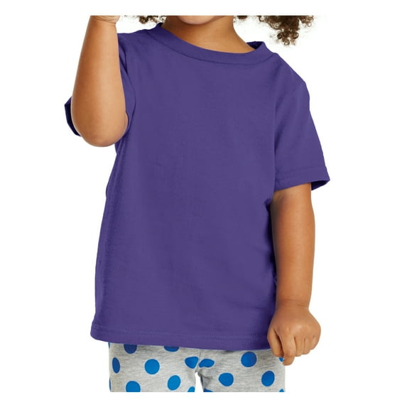 Yellow Rooster Short Sleeve Male Toddler Core Junior T-Shirts Purple 3T