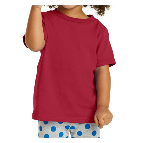 Yellow Rooster Short Sleeve Male Toddler Core Junior T-Shirts Red 2T