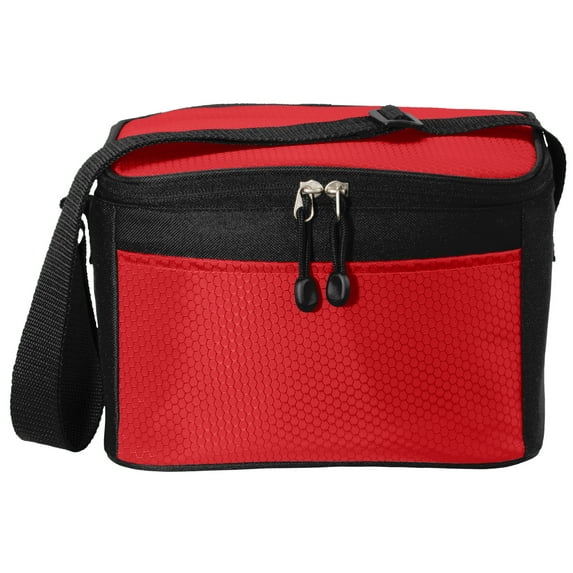 Yellow Rooster Unisex 6-Can Cube Cooler Black/ Black