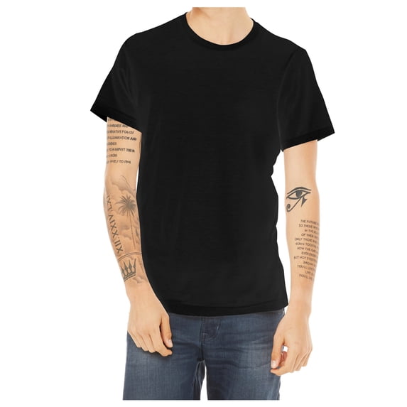 Yellow Rooster Unisex Poly-Cotton Short Sleeve Tee Black 2XL