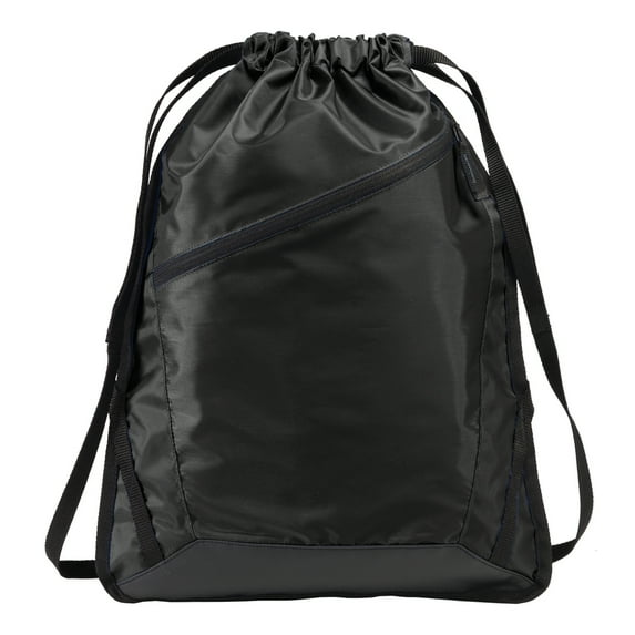 Yellow Rooster Unisex Zip-It Cinch Pack Black/ Black