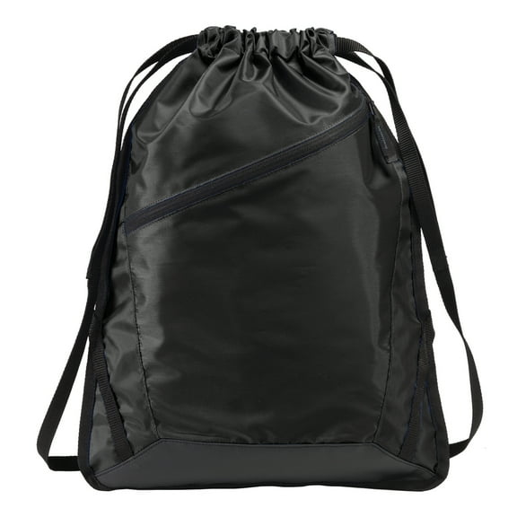 Yellow Rooster Unisex Zip-It Cinch Pack Black/ Black