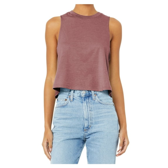 Yellow Rooster Women Racerback Female Tank Top Heather Mauve x-Large