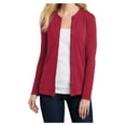 thumbnail image 1 of Yellow Rooster Women's Concept Stretch Button Front Cardigan Rich Red S, 1 of 6
