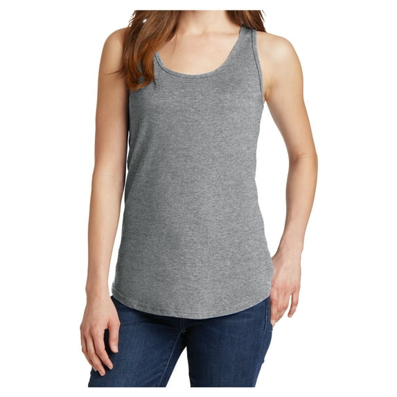 Yellow Rooster Women's Core Cotton Tank Top Athletic Heather S