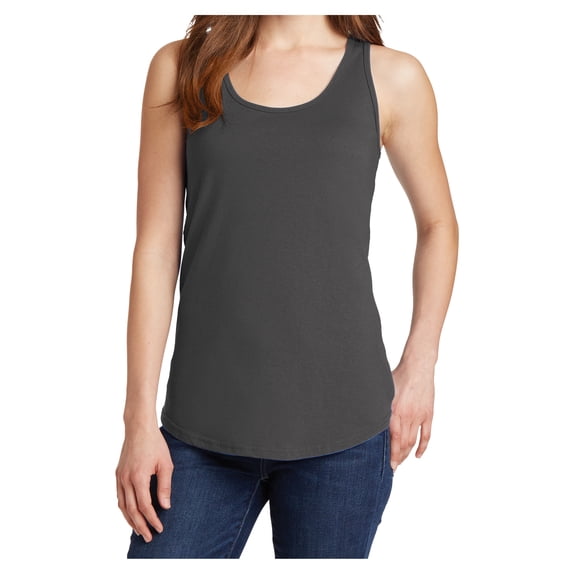 Yellow Rooster Women's Core Cotton Tank Top Charcoal XL