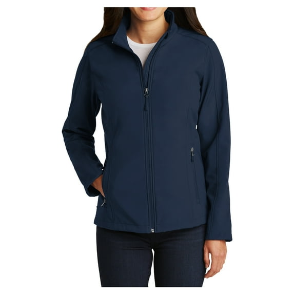 Yellow Rooster Women's Core Soft Shell Jacket Dress Blue Navy 2XL