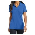thumbnail image 1 of Yellow Rooster Women's Cotton Touch Performance Polo T-Shirt Strong Blue 3XL, 1 of 6