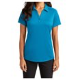 thumbnail image 1 of Yellow Rooster Women's Diamond Jacquard Polyester Polo Blue Wake XL, 1 of 6