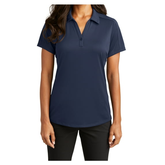 Yellow Rooster Women's Diamond Jacquard Polyester Polo True Navy 4XL