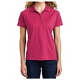 thumbnail image 1 of Yellow Rooster Women's Dri-Mesh Pro Female Polo T-Shirts Pink Raspberry XS, 1 of 6
