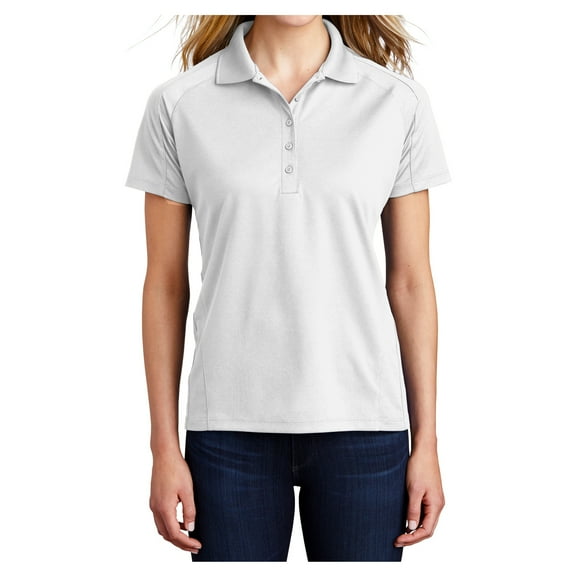 Yellow Rooster Women's Dri-Mesh Pro Female Polo T-Shirts White L