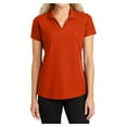 thumbnail image 1 of Yellow Rooster Women's Dry Zone Grid Polo T-Shirt Autumn Orange XS, 1 of 6