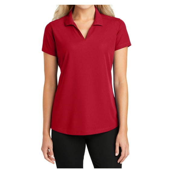 Yellow Rooster Women's Dry Zone Grid Polo T-Shirt Engine Red L