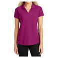 thumbnail image 1 of Yellow Rooster Women's Dry Zone Grid Polo T-Shirt Magenta S, 1 of 6