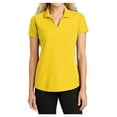 thumbnail image 1 of Yellow Rooster Women's Dry Zone Grid Polo T-Shirt Yellow L, 1 of 6