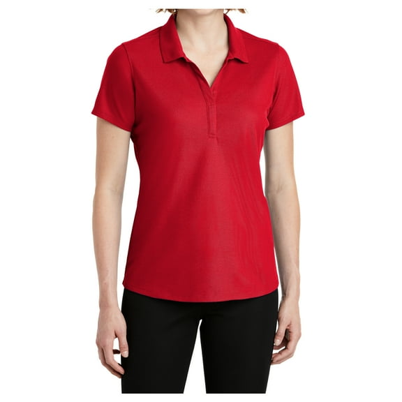 Yellow Rooster Women's EZPerformance Pique Polo T-Shirt Apple Red XS