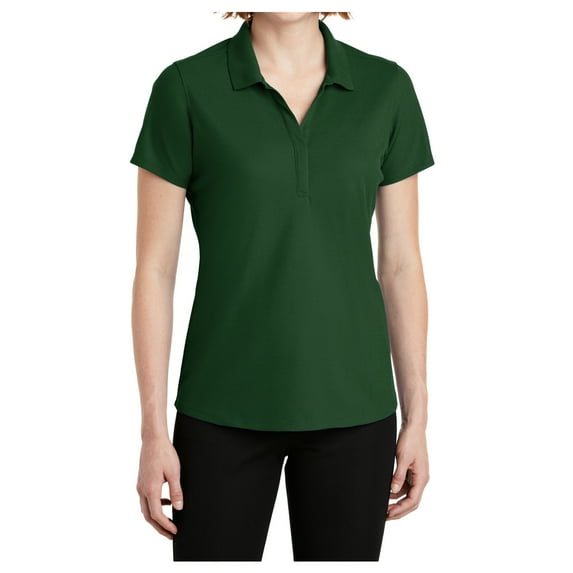 Yellow Rooster Women's EZPerformance Pique Polo T-Shirt Deep Forest Green 2XL