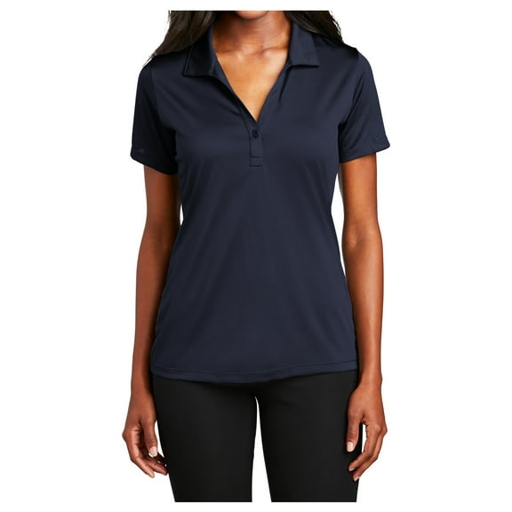 Yellow Rooster Women's Embossed PosiCharge Tough Polo True Navy S