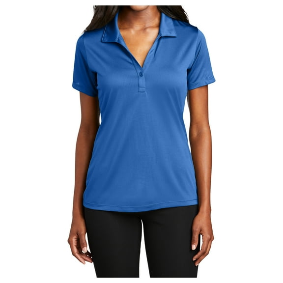 Yellow Rooster Women's Embossed PosiCharge Tough Polo True Royal M