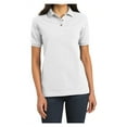 thumbnail image 1 of Yellow Rooster Women's Heavyweight Cotton Pique Female Polo Shirt White XS, 1 of 6