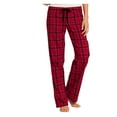 thumbnail image 1 of Yellow Rooster Women's Juniors Plaid Female Cotton Pajama New Red 3XL, 1 of 6