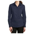 thumbnail image 1 of Yellow Rooster Women's Long Sleeve SuperPro Twill Shirt True Navy M, 1 of 6