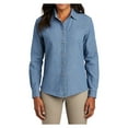 thumbnail image 1 of Yellow Rooster Women's Long Sleeve Value Denim Shirt Faded Blue 4XL, 1 of 6