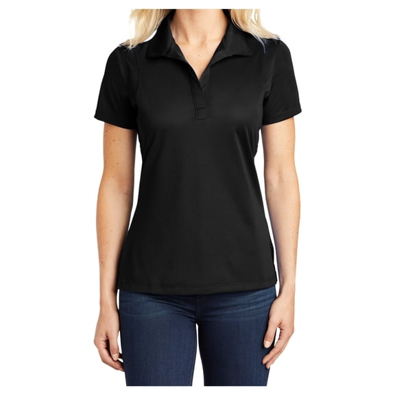 Yellow Rooster Women’s Micropique Sport-Wick Polo T-Shirts Black XS
