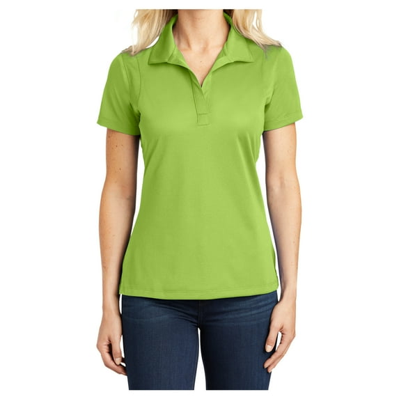 Yellow Rooster Women’s Micropique Sport-Wick Polo T-Shirts Lime Shock 2XL