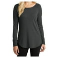 thumbnail image 1 of Yellow Rooster Women’s Perfect Tri Long Sleeve Tunic T-Shirts Black Frost Black M, 1 of 6