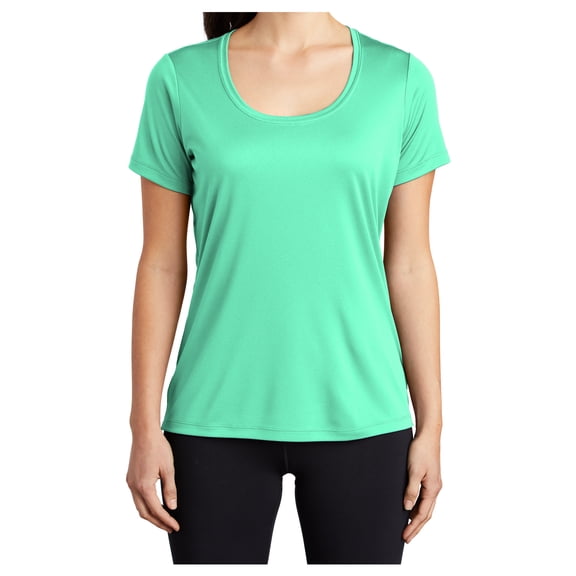 Yellow Rooster Women's Posi-UV Pro Scoop Neck T-Shirts Bright Seafoam S