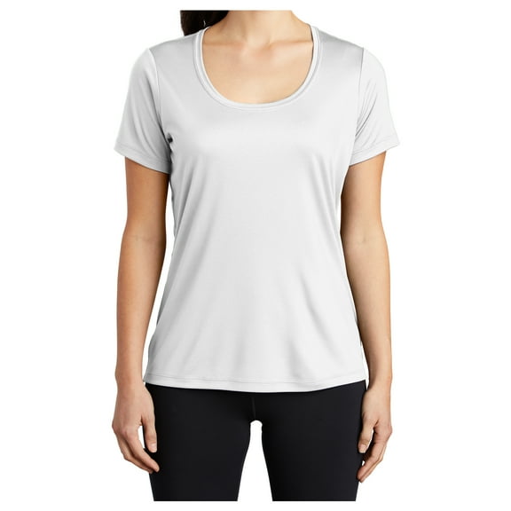 Yellow Rooster Women's Posi-UV Pro Scoop Neck T-Shirts White M